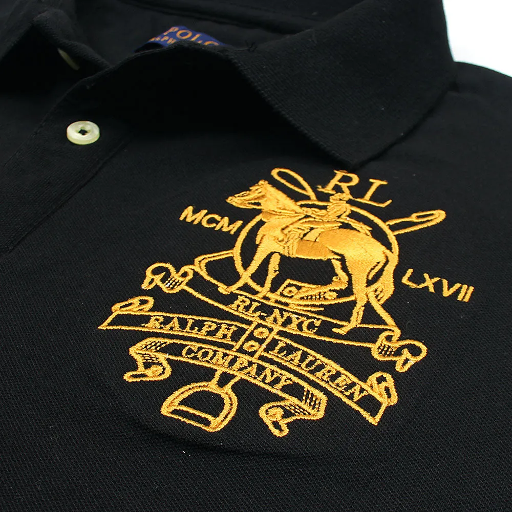 RL Black New Logo Polo Shirt