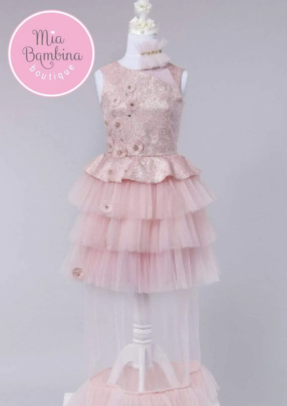 Rosalie Long Over-skirted Teen Girl Dress