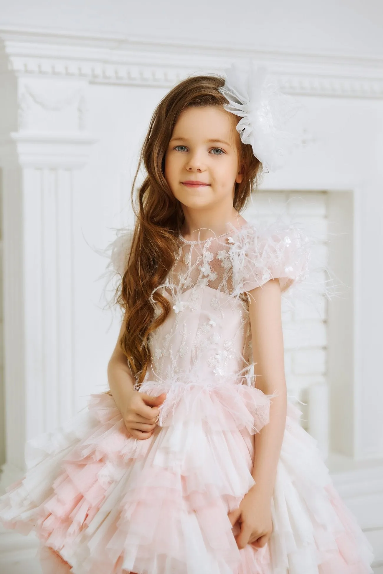 Sabrina High-Low Ruffled Flower Girl Dress