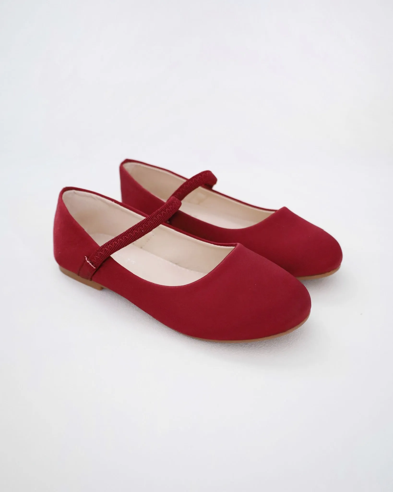 Satin Mary Jane Flats