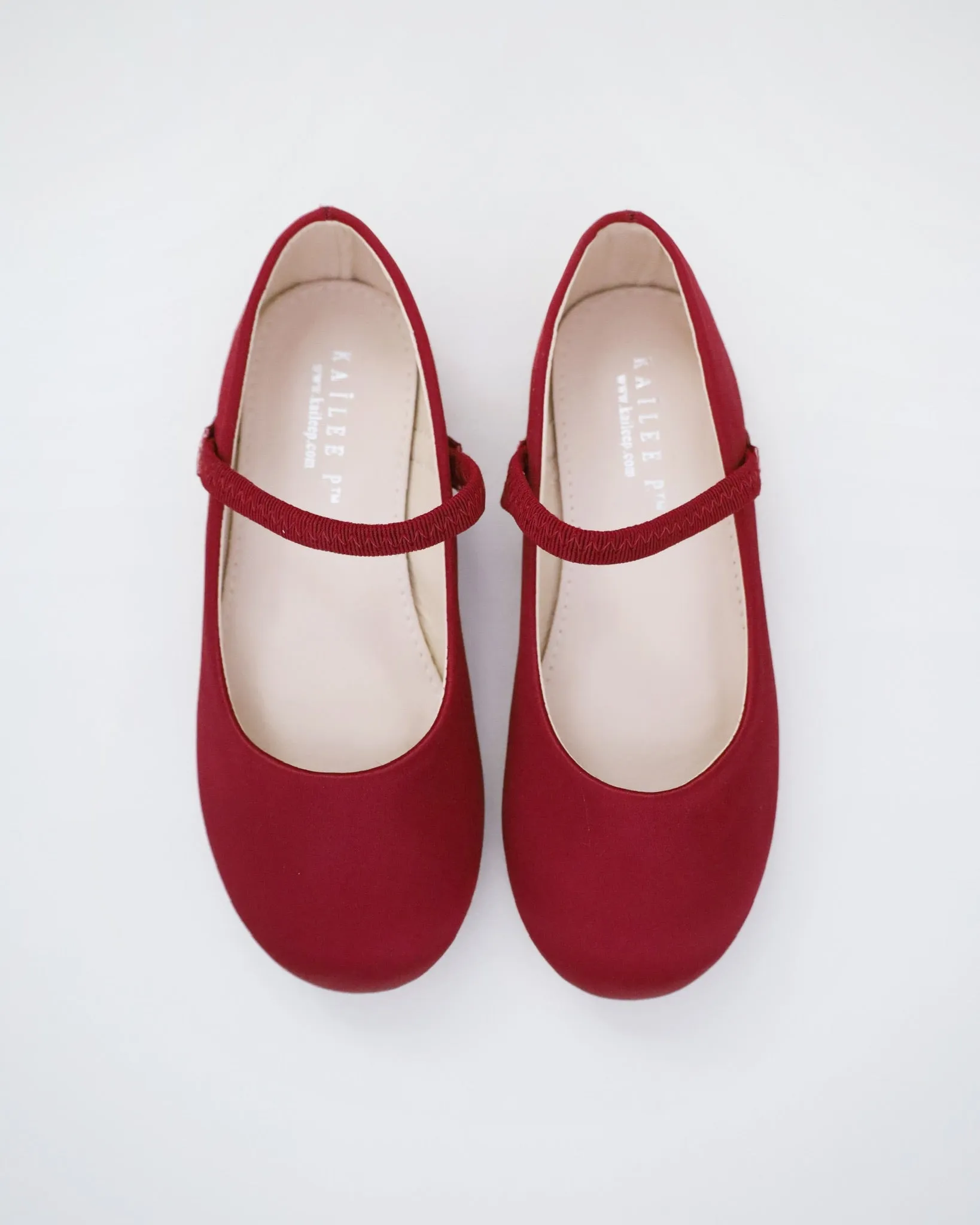 Satin Mary Jane Flats
