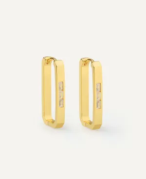 Seva Rectangle Hoop Earrings