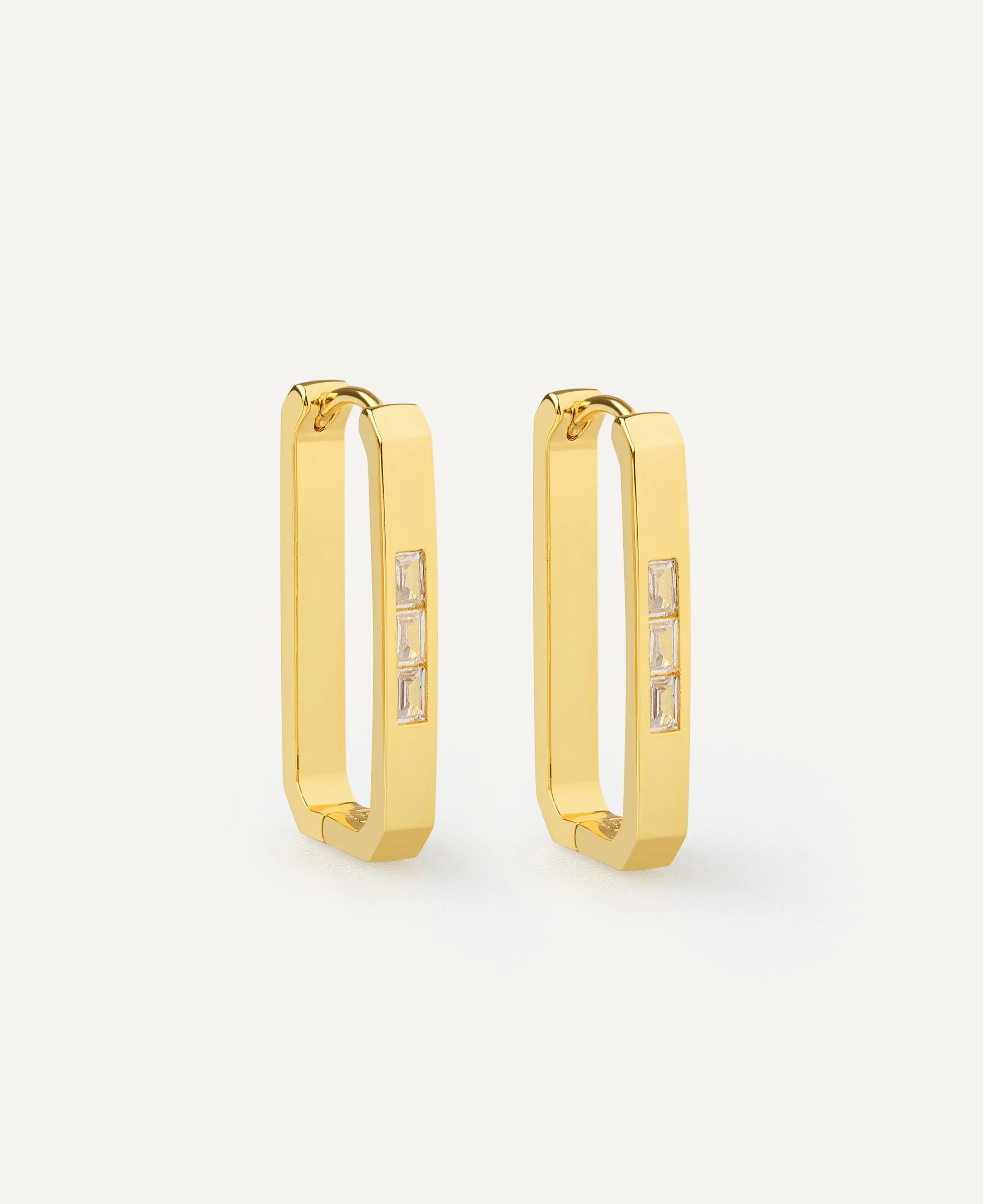 Seva Rectangle Hoop Earrings