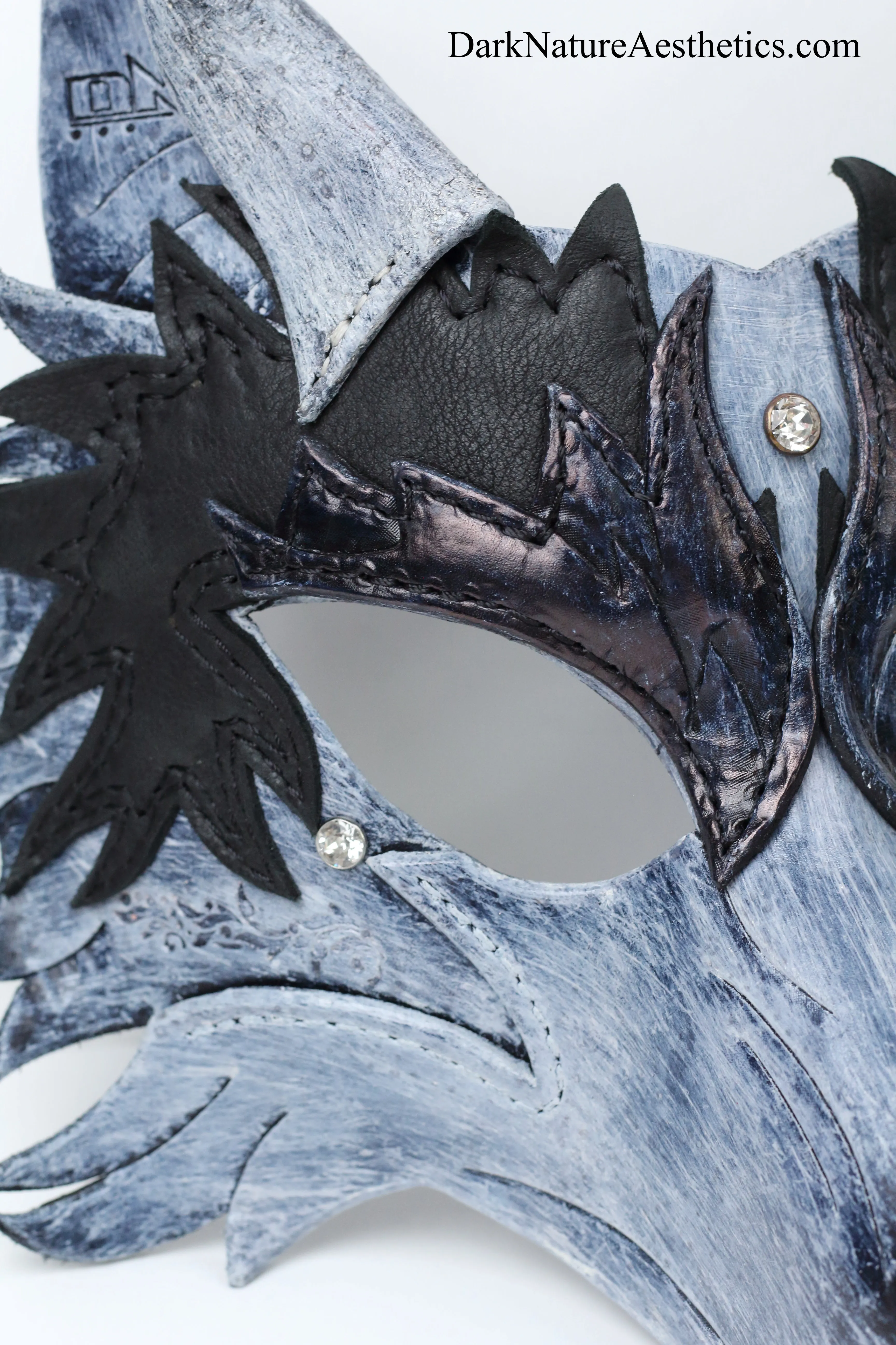 Snow "Helldog" Wolf Leather Mask/Hood