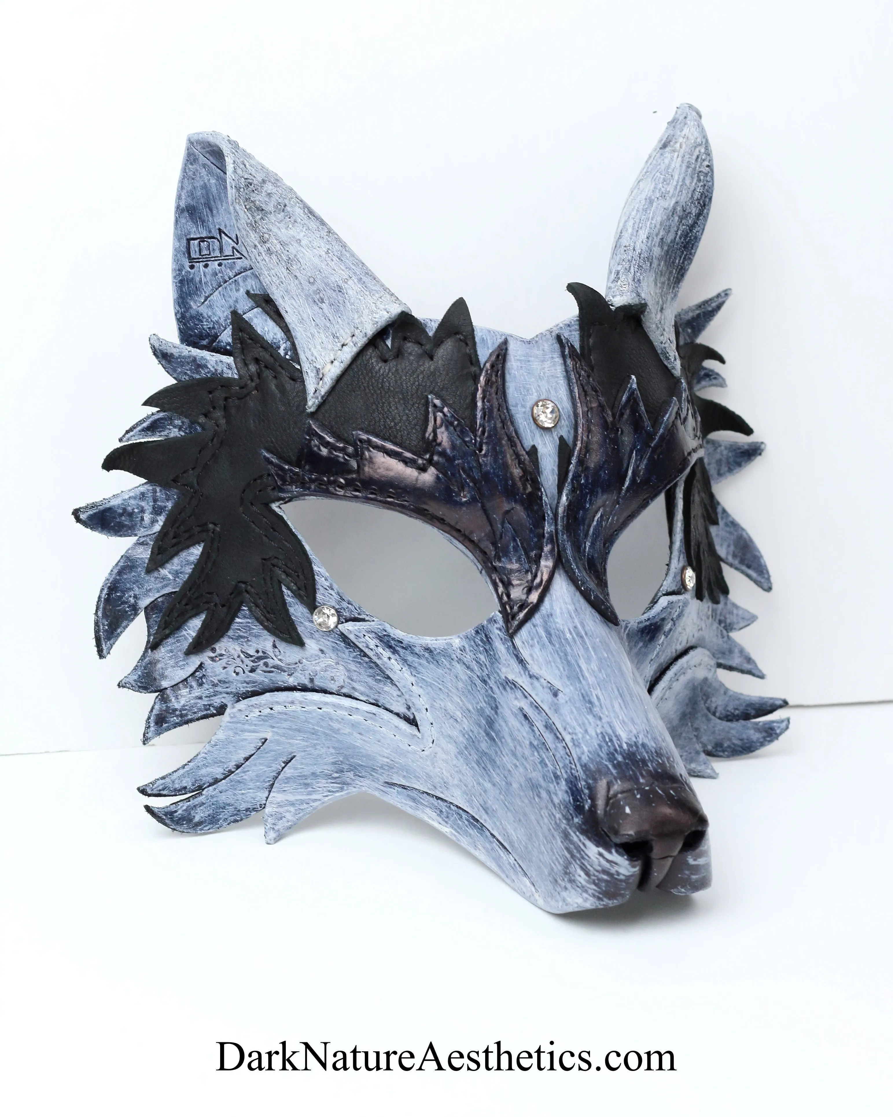 Snow "Helldog" Wolf Leather Mask/Hood