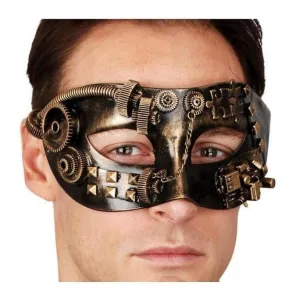 Steampunk Men's Copper Masquerade Mask