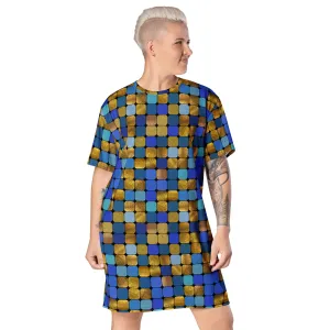 T-shirt Dress, Blue EDM Rave