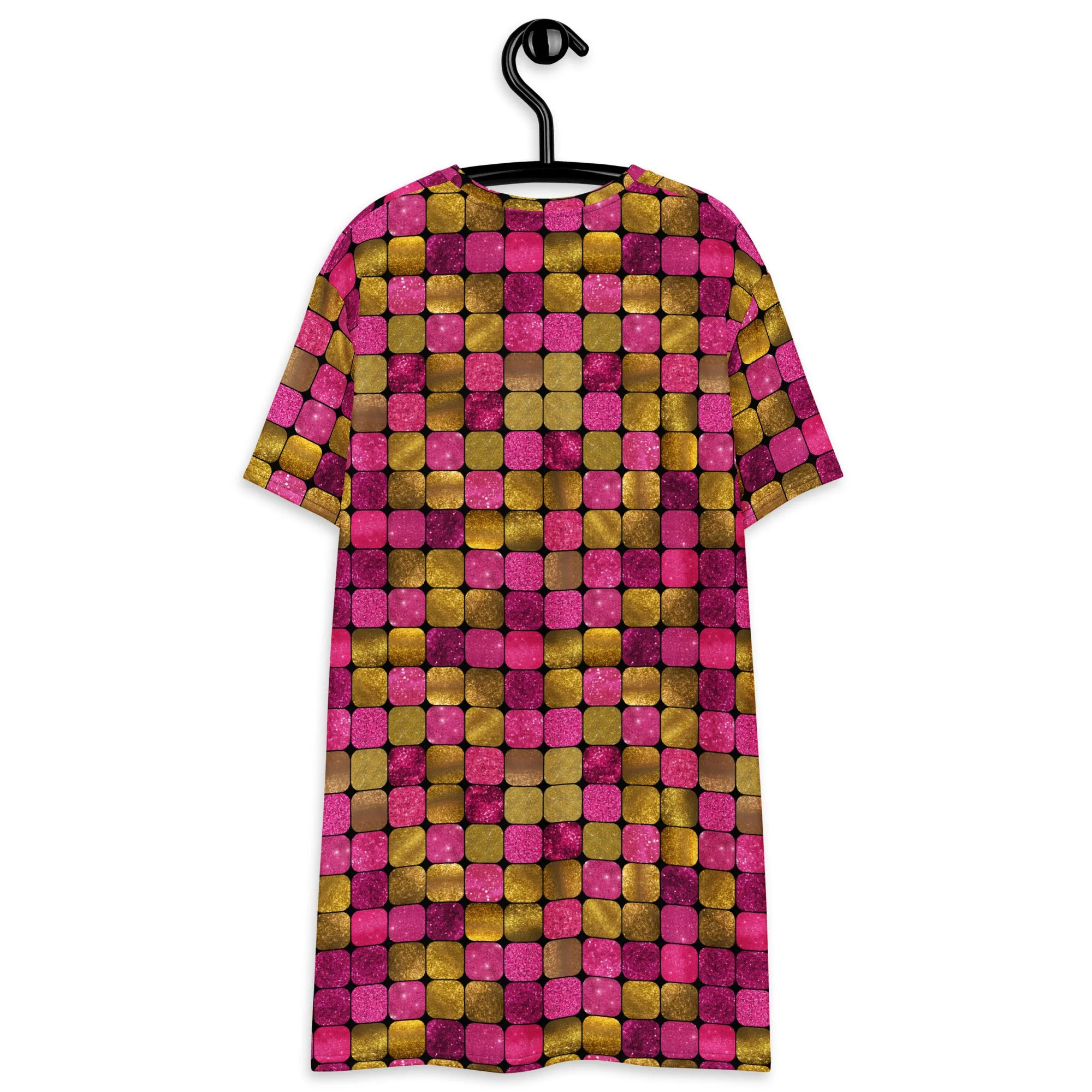 T-shirt Dress, Pink EDM Rave