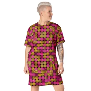 T-shirt Dress, Pink EDM Rave