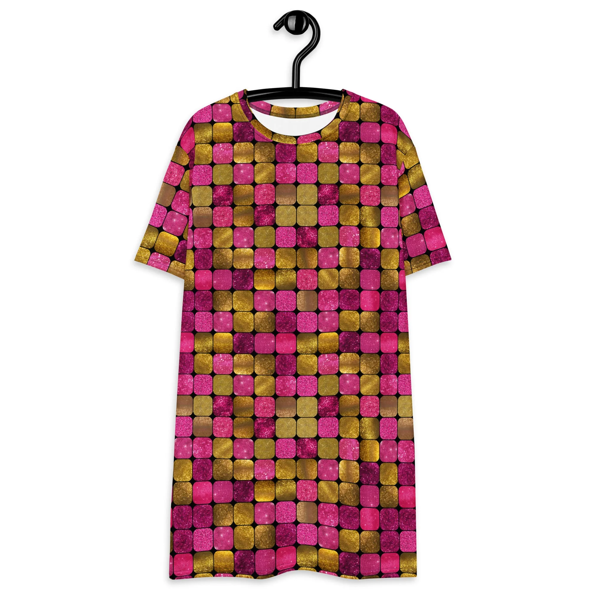 T-shirt Dress, Pink EDM Rave