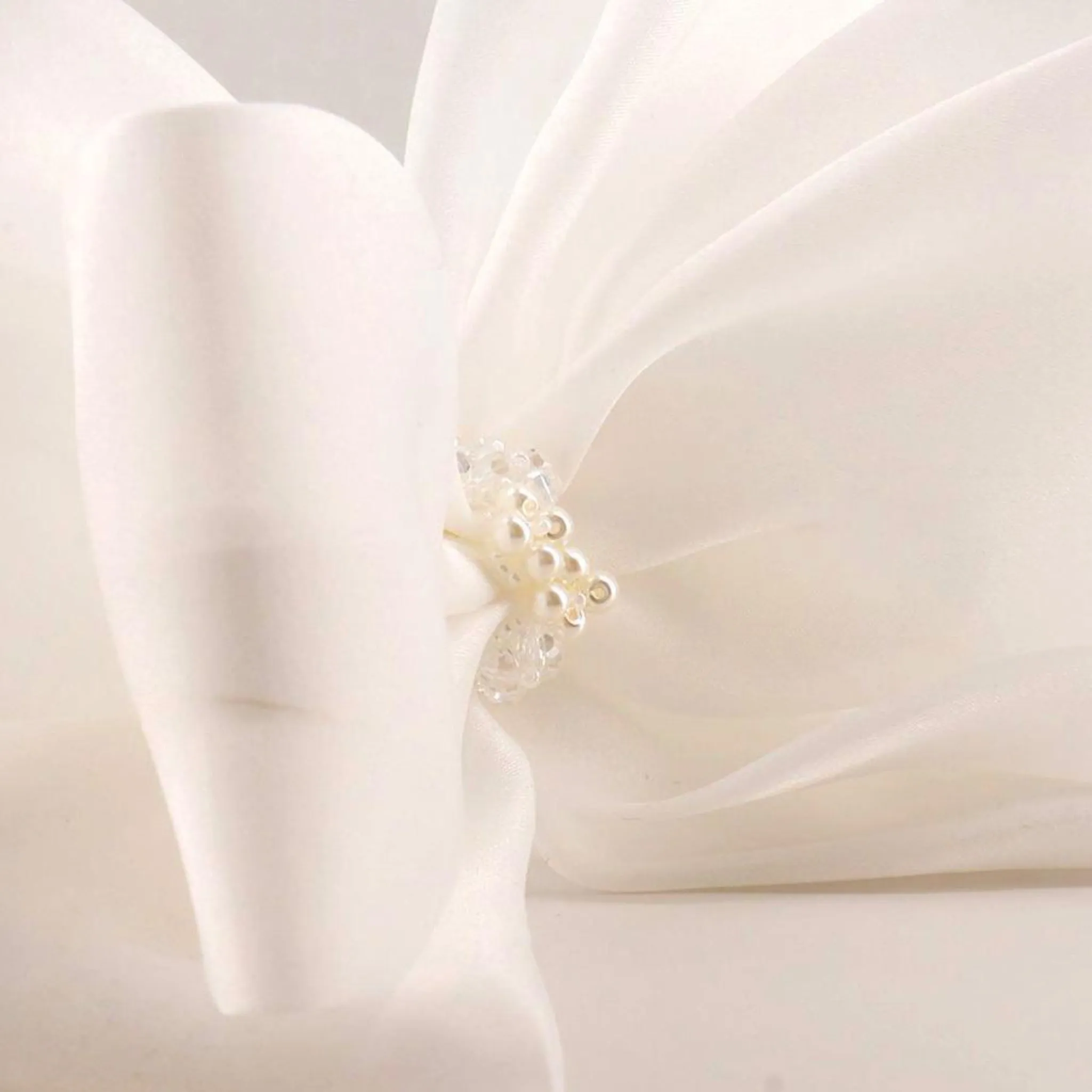 The Angel Wings White Bow Headband