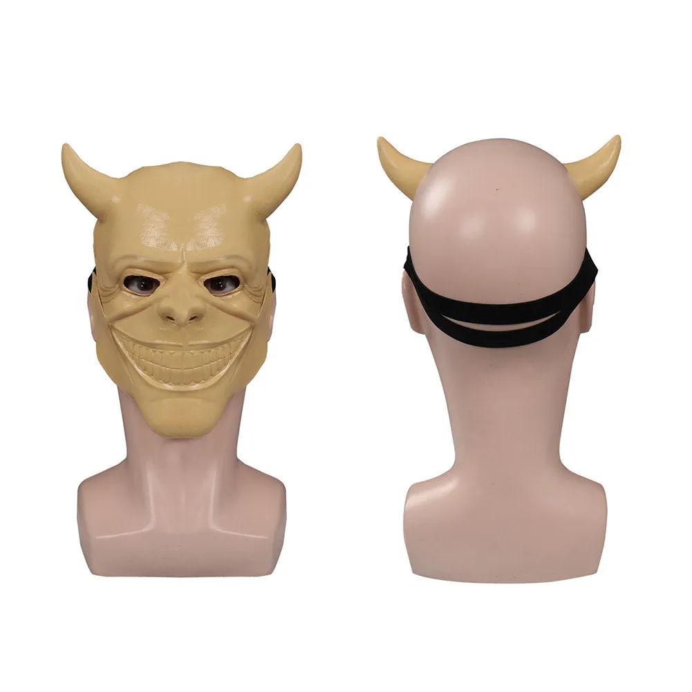 The Black Phone The Grabber Mask Cosplay Full Face Latex Masks Helmet Masquerade Halloween Party Costume Props