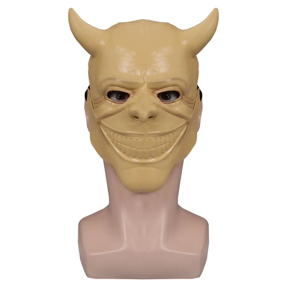 The Black Phone The Grabber Mask Cosplay Full Face Latex Masks Helmet Masquerade Halloween Party Costume Props