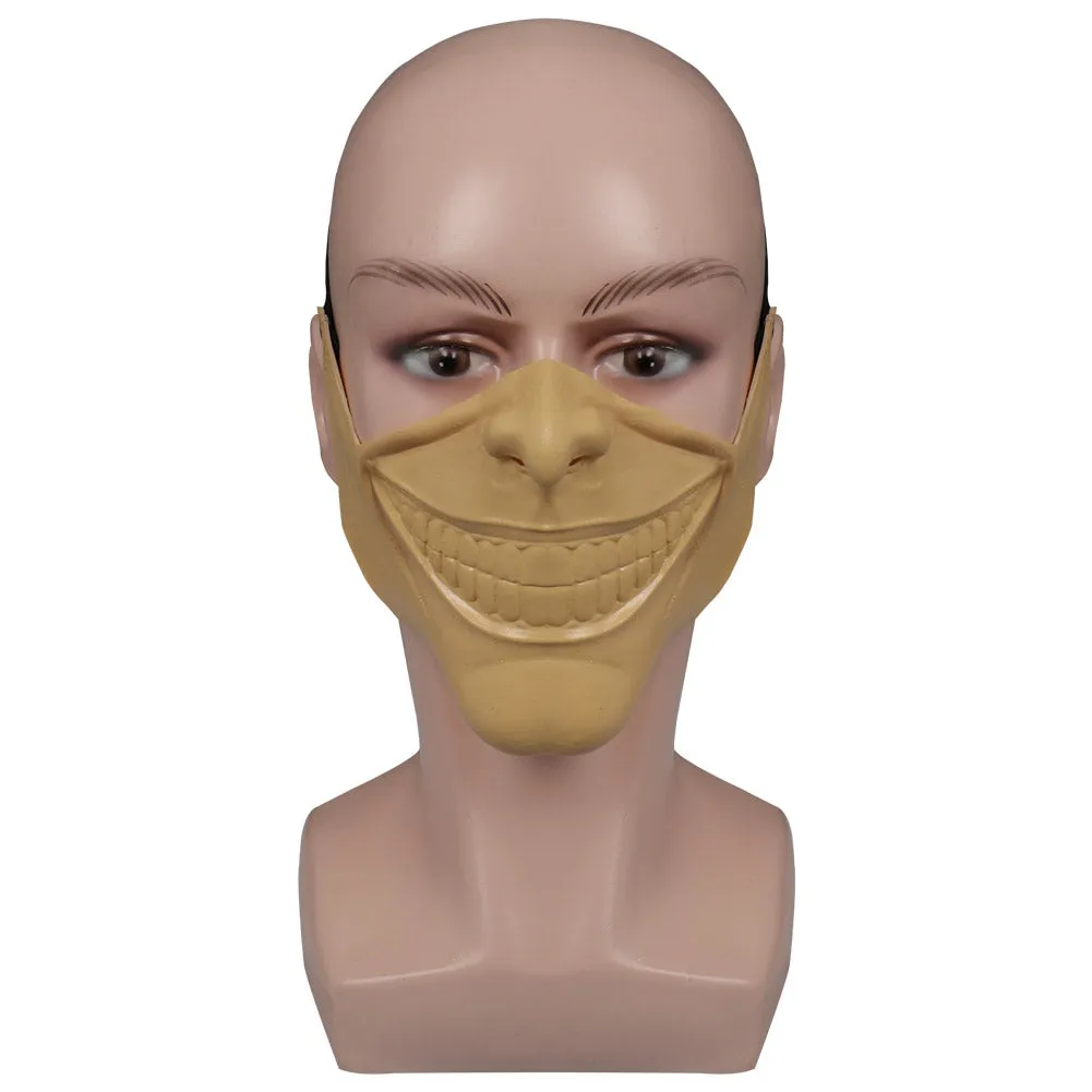 The Black Phone The Grabber Mask Cosplay Half Face Latex Masks Helmet Masquerade Halloween Party Costume Props