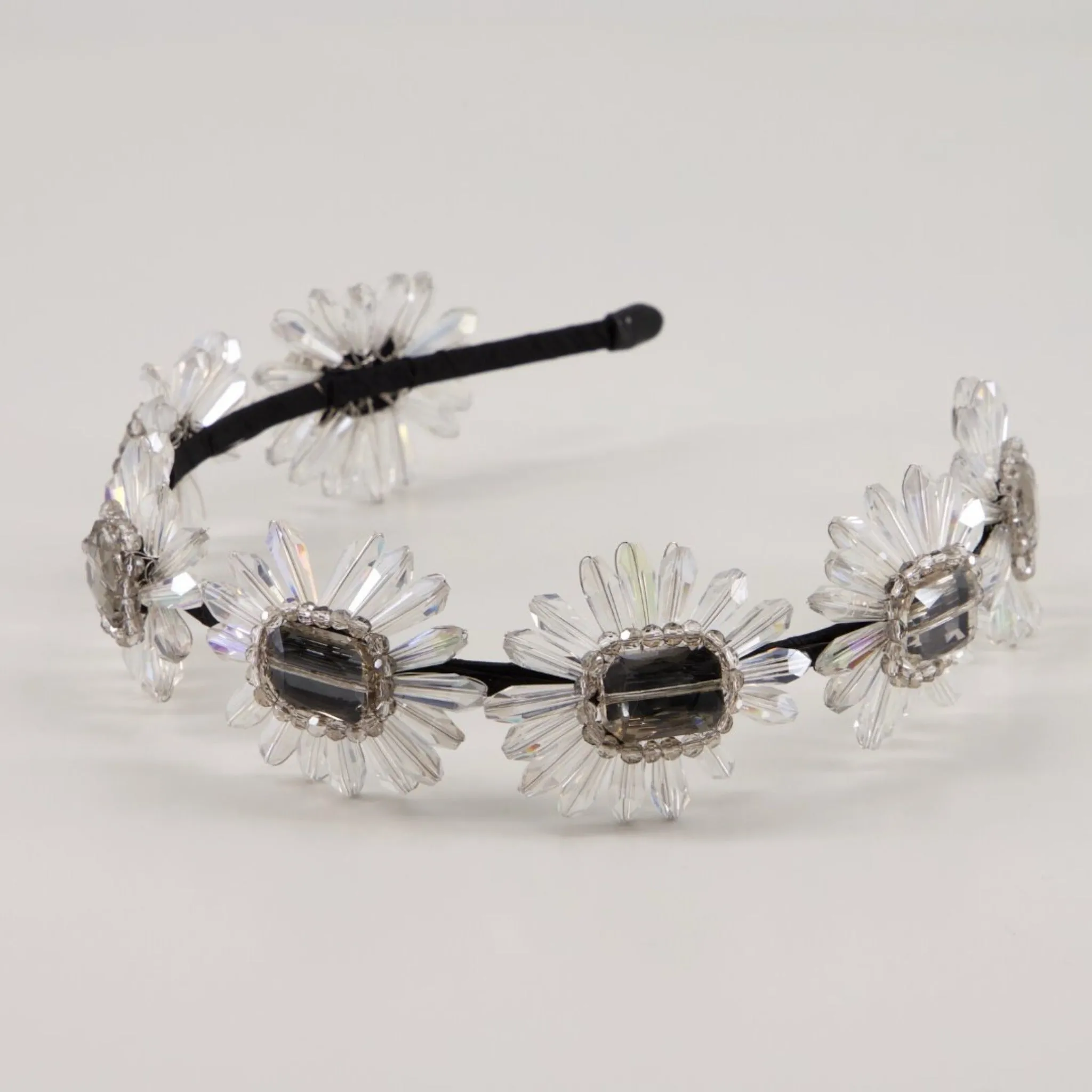 The Seraphina Crystal Flower Designer Headband