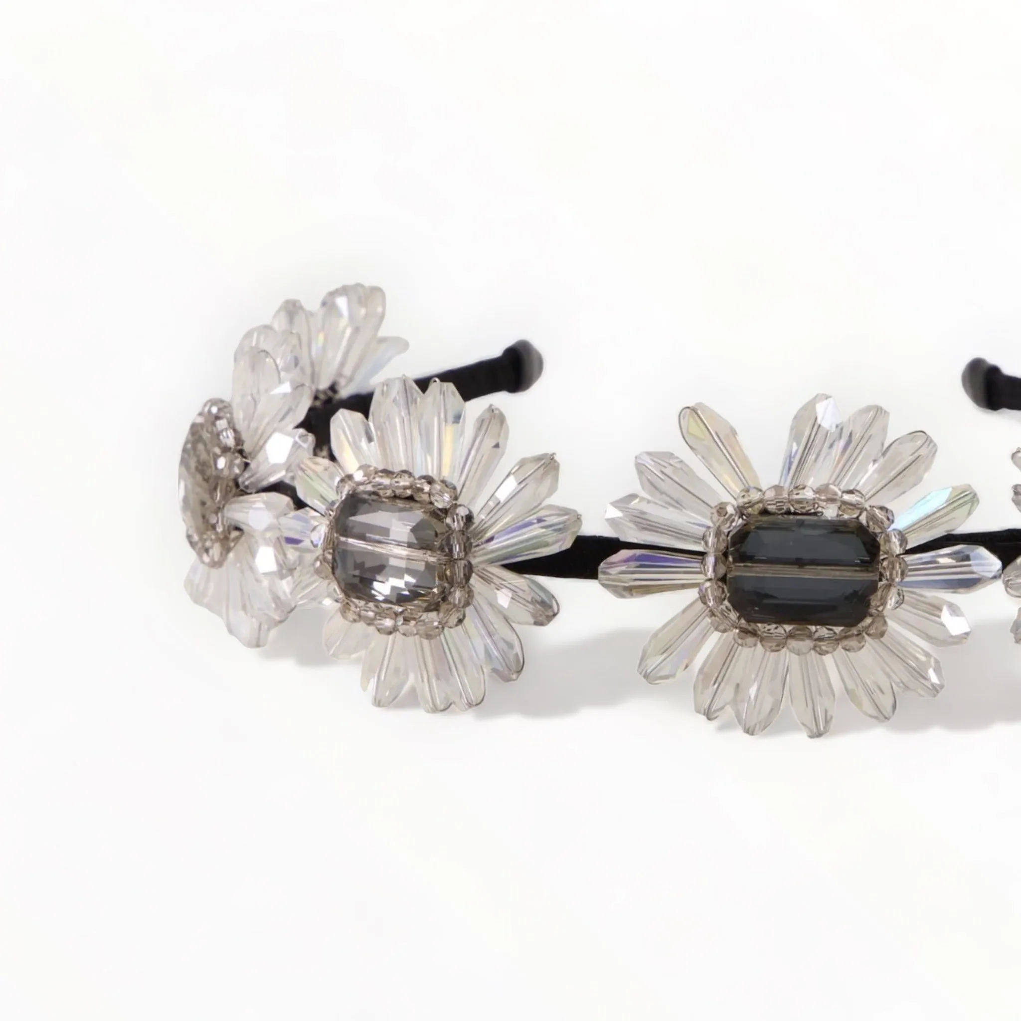 The Seraphina Crystal Flower Designer Headband