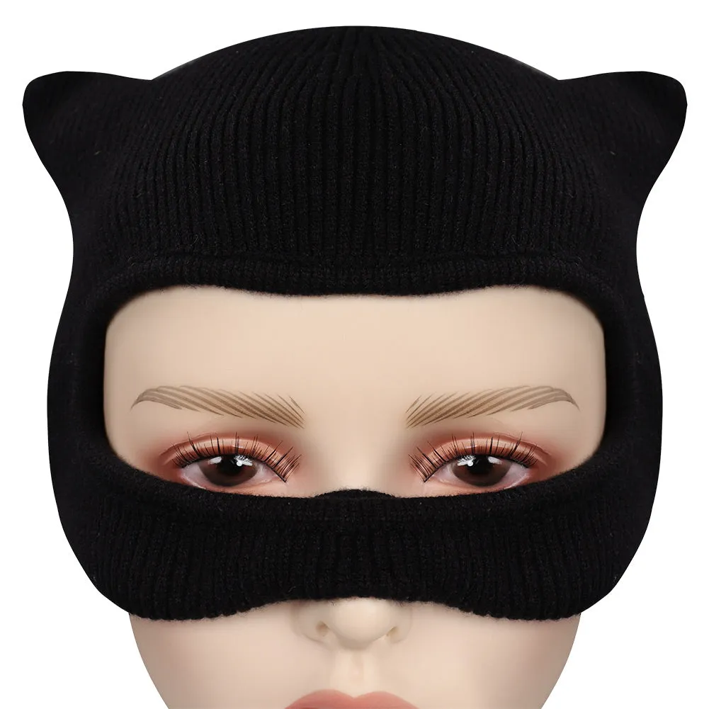 TheBatman2022 - Selina Kyle / Catwoman Mask Cosplay Latex Masks Helmet Masquerade Halloween Party Costume Props