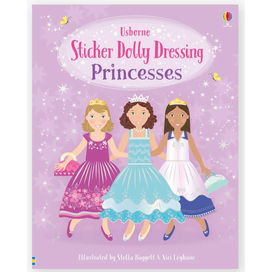 Usborne Books: Sticker Dolly Dressing - Princesses