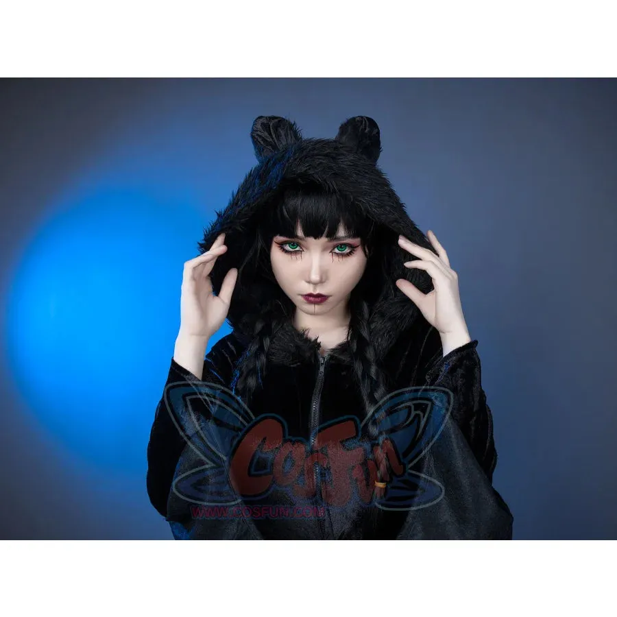 Vampire Bat Black Evil Horror Hooded Halloween Cosplay Costumes mp006082