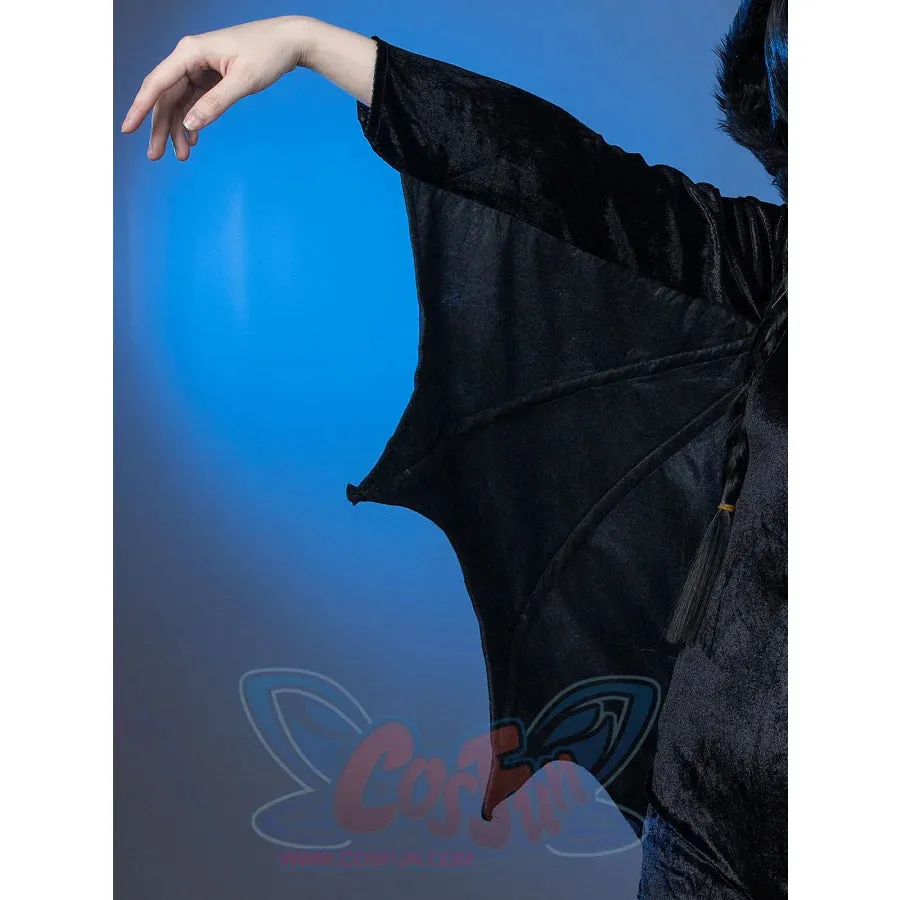 Vampire Bat Black Evil Horror Hooded Halloween Cosplay Costumes mp006082