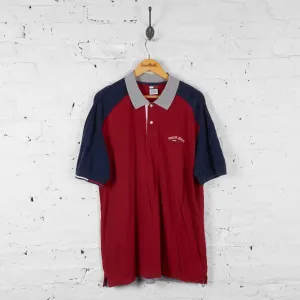 Vintage Tommy Hilfiger Polo Shirt - Red/Navy - L