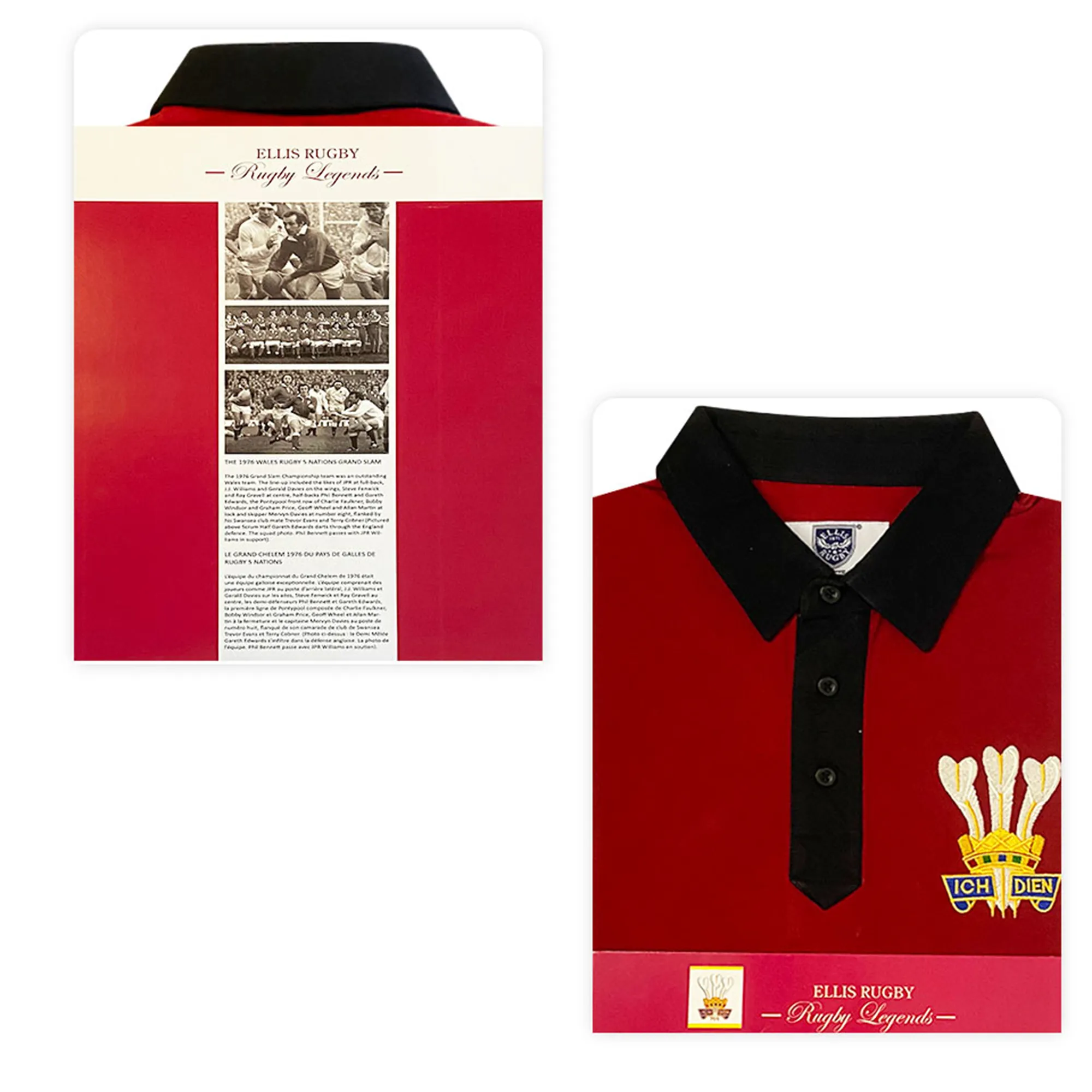 Wales Rugby 1976 Grand Slam Polo by Ellis Rugby