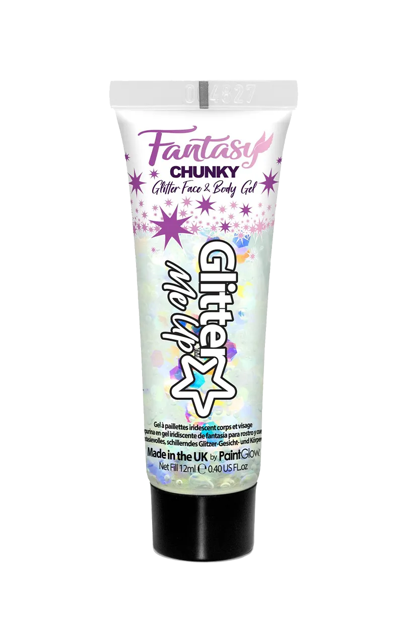 White Fantasy Chunky Glitter Gel