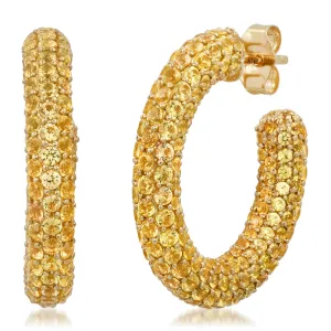 Yellow Sapphire Party Hoops